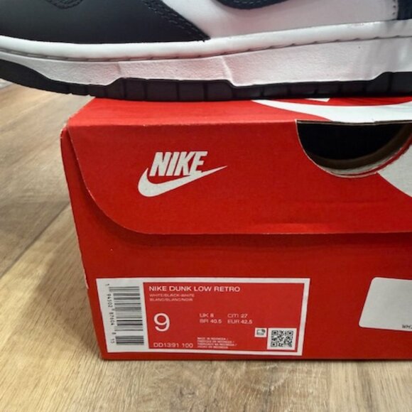 NEW WITH BOX - DD1391-100 Nike Dunk Low Retro Panda White Black (Men\'s) Size 9